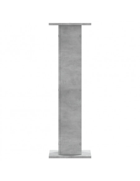 Supporti Altoparlanti 2 pz Grigio 30x30x95 cm Legno Multistrato