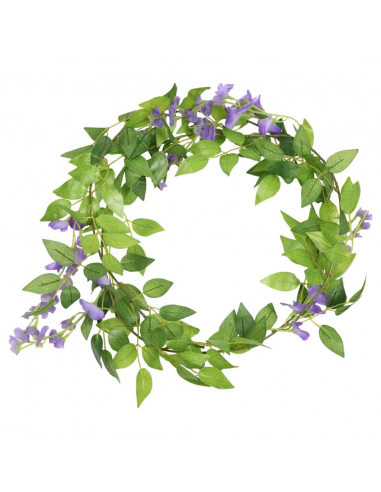 Ghirlande Fiori Artificiali 6 pz Viola 200cm