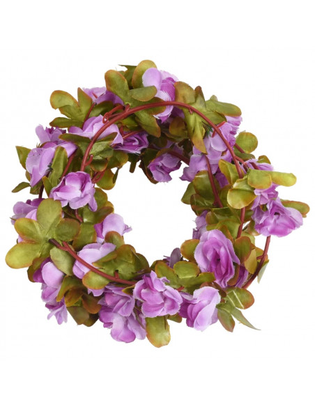 Ghirlande Fiori Artificiali 6 pz Viola Chiaro 250cm