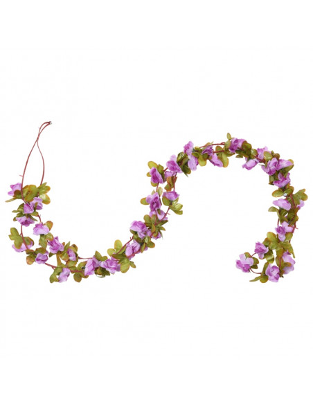 Ghirlande Fiori Artificiali 6 pz Viola Chiaro 250cm