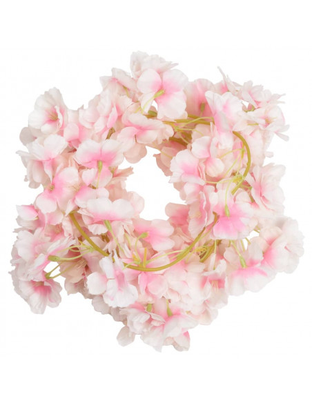 Ghirlande Fiori Artificiali 6 pz Rosa Chiaro 180cm