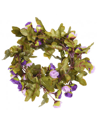 Ghirlande Fiori Artificiali 6 pz Viola Chiaro 215cm