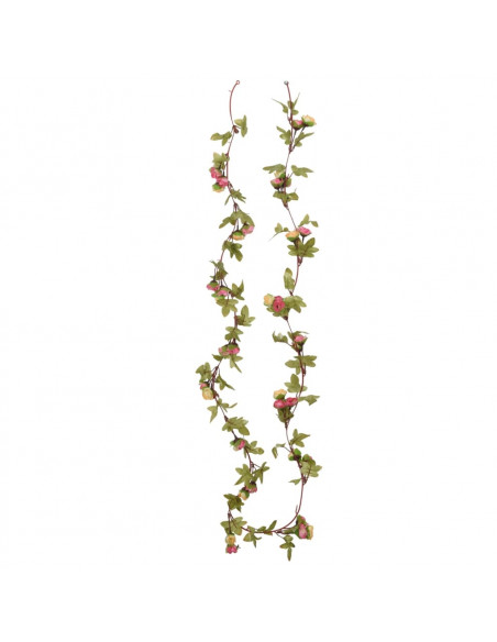 Ghirlande Fiori Artificiali 6 pz Rosa 215cm