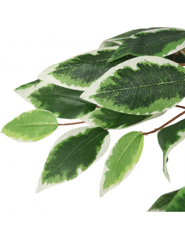 Albero di Ficus Artificiale 756 Foglie 150 cm Verde