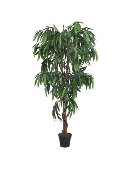 Albero Mango Artificiale 300 Foglie 80 cm Verde