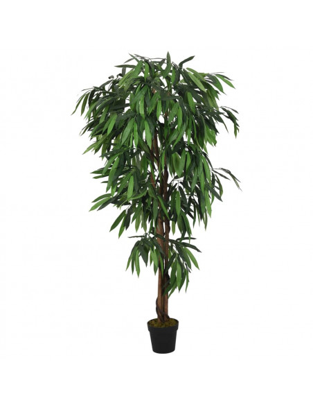Albero Mango Artificiale 600 Foglie 150 cm Verde