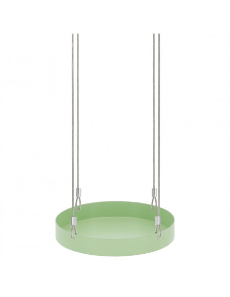 Esschert Design Vassoio Sospeso per Piante Rotondo Verde S