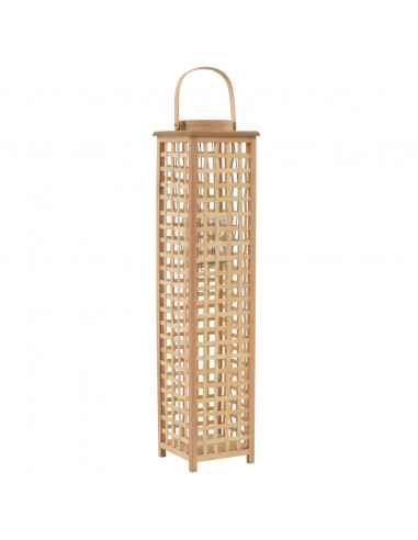 Supporto per Lanterna a Sospensione in Bambù Naturale