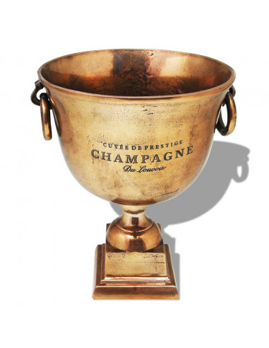 Trofeo Coppa Champagne Cooler Rame Marrone