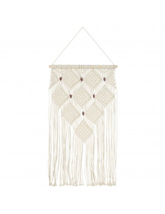 Decorazione da Parete in Macramè 40x80 cm Cotone 2