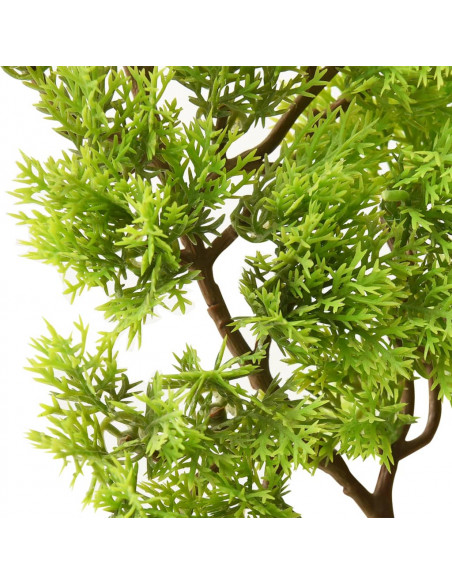 Bonsai di Cipresso Artificiale con Vaso 60 cm Verde