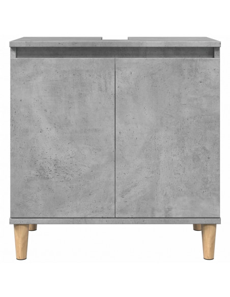 Mobile Lavabo Grigio Cemento 58x33x60 cm in Legno Multistrato