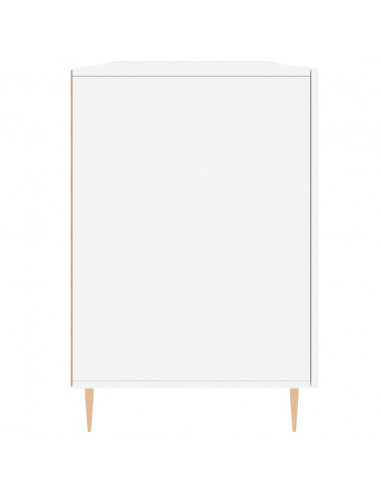Scrivania Bianca 140x50x75 cm in Legno Multistrato