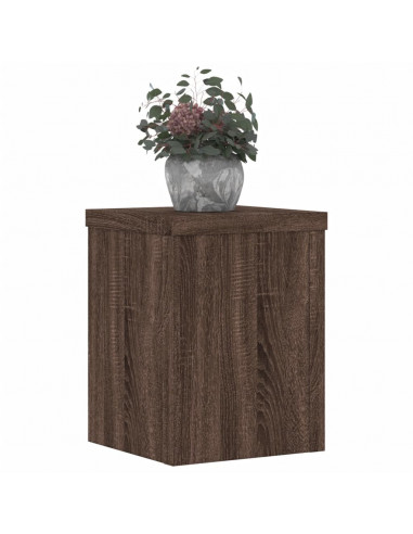 Supporti per Piante 2 pz Marrone 15x15x20 cm Legno Multistrato