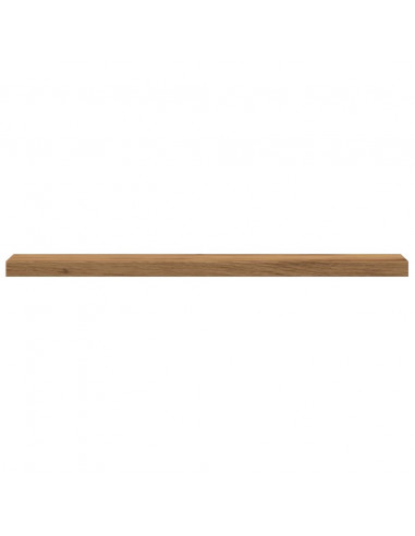 Mensole Parete 4pz Rovere Artigianale 40x10x1,5cm in Truciolato