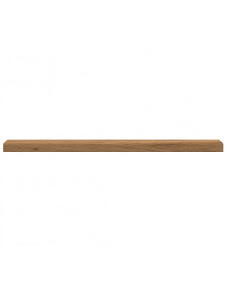Mensole Parete 4pz Rovere Artigianale 40x10x1,5cm in Truciolato