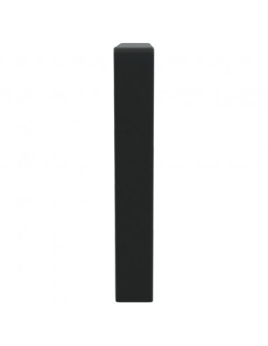 Reggimensole per Lavabo 2 pz Nere Trapezio in Acciaio