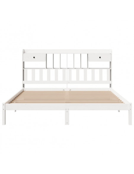 Giroletto con Libreria senza Materasso 180x200 cm in Legno Pino