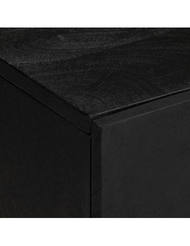 Mobile Lavabo da Bagno Nero 62x33x58 cm in Legno Multistrato