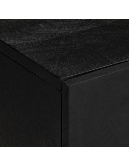 Mobile Lavabo da Bagno Nero 62x33x58 cm in Legno Multistrato