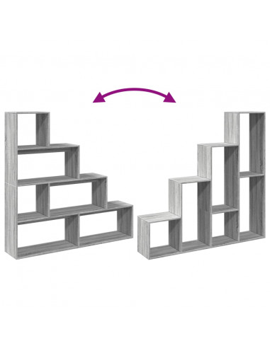 Libreria 4 Ripiani Grigio Sonoma 143,5x29x143,5 cm Truciolato