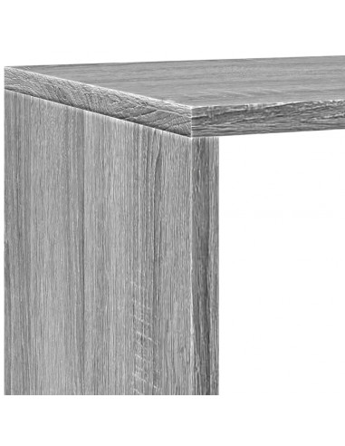 Libreria 4 Ripiani Grigio Sonoma 143,5x29x143,5 cm Truciolato