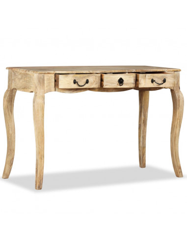 Tavolino Consolle in Legno Massello di Mango 120x50x80 cm