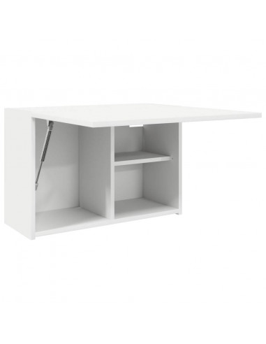 Mobile da Bagno a Parete Bianco 60x25x40cm in Legno Multistrato