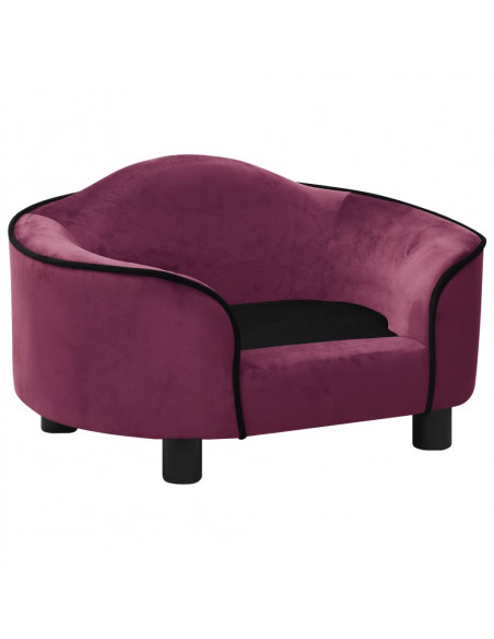 Divano per Cani Borgogna 67x47x36 cm in Peluche
