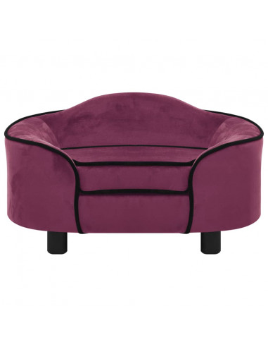 Divano per Cani Borgogna 67x47x36 cm in Peluche