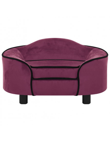 Divano per Cani Borgogna 67x47x36 cm in Peluche