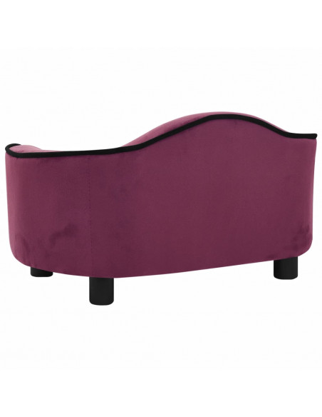Divano per Cani Borgogna 67x47x36 cm in Peluche