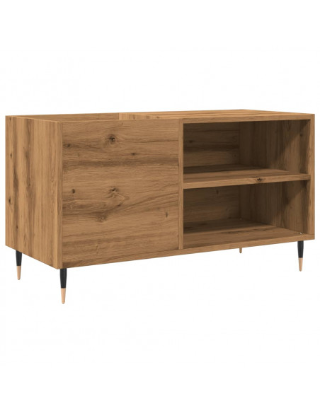 Mobile Porta Dischi Rovere Artigianale 84,5x38x48cm Multistrato