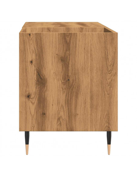 Mobile Porta Dischi Rovere Artigianale 84,5x38x48cm Multistrato