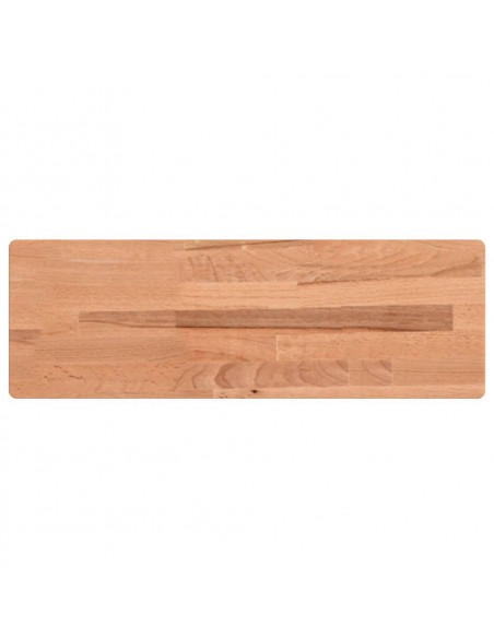 Mensola a Parete 60x20x2,5 cm in Legno Massello di Faggio