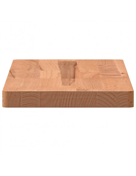 Mensola a Parete 60x20x2,5 cm in Legno Massello di Faggio