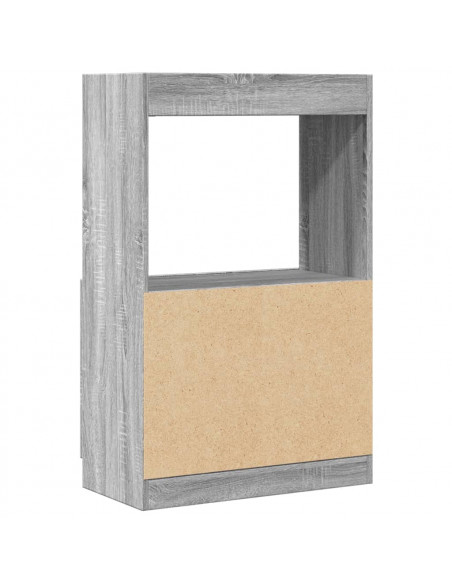 Credenza Grigio Sonoma 63x33x100 cm in Truciolato
