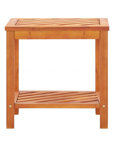 Tavolinetto in Legno Massello di Acacia 45x33x45 cm