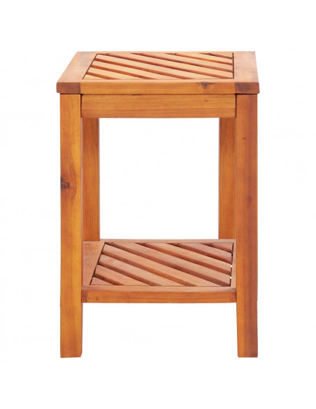 Tavolinetto in Legno Massello di Acacia 45x33x45 cm