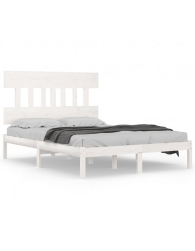 Giroletto Bianco in Legno Massello 160x200 cm