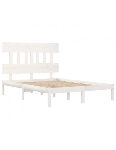 Giroletto Bianco in Legno Massello 160x200 cm