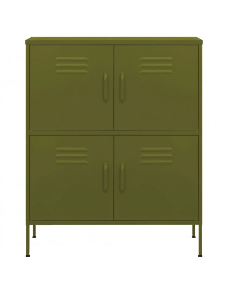 Armadietto Verde Oliva 80x35x101,5 cm in Acciaio