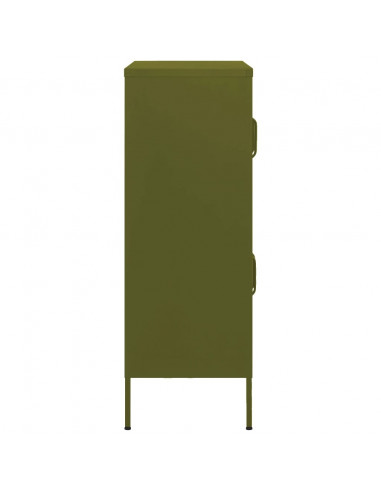 Armadietto Verde Oliva 80x35x101,5 cm in Acciaio