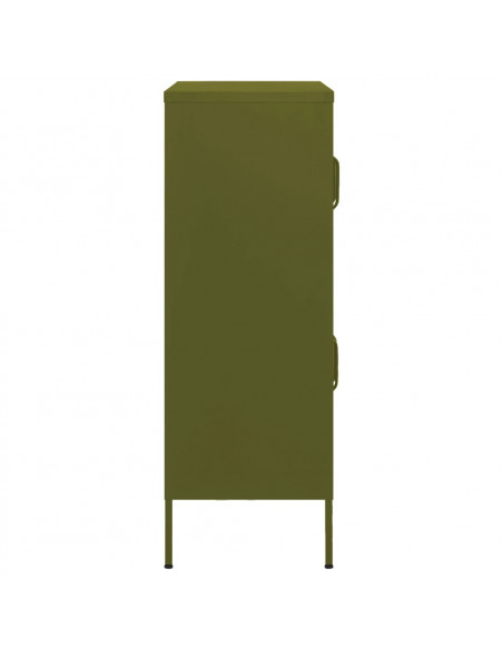 Armadietto Verde Oliva 80x35x101,5 cm in Acciaio