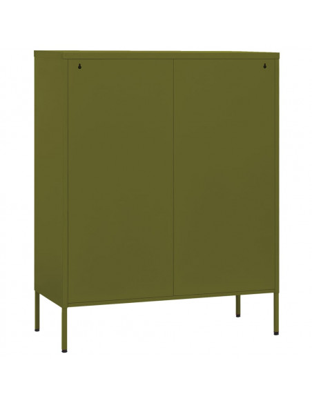 Armadietto Verde Oliva 80x35x101,5 cm in Acciaio