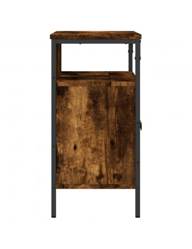 Mobile Lavabo Bagno Rovere Fumo 60x30x60 cm Legno Multistrato