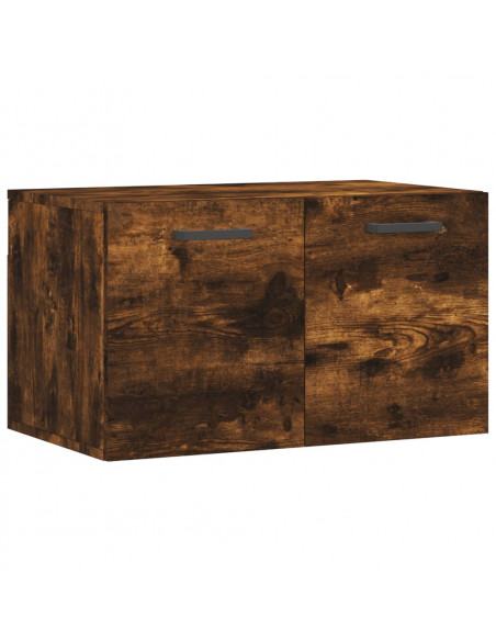 Mobile a Parete Rovere Fumo 60x36,5x35 cm in Legno Multistrato