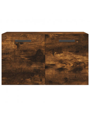 Mobile a Parete Rovere Fumo 60x36,5x35 cm in Legno Multistrato