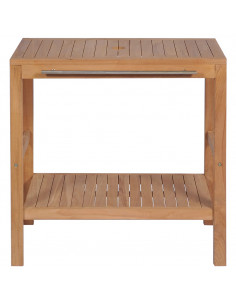 Mobile per Lavabo in Massello di Teak 74x45x75 cm 2
