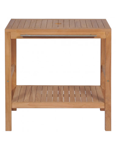 Mobile per Lavabo in Massello di Teak 74x45x75 cm